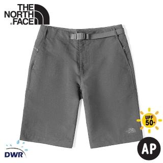 【The North Face】男 軟殼短褲《瀝青灰》49BF/DWR/排汗/防潑水(悠遊山水)