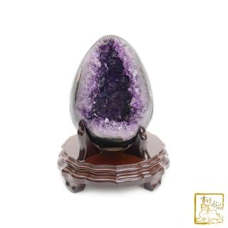 【吉祥水晶】烏拉圭紫水晶恐龍蛋 1.5kg(稀有特殊洞型 聚財旺氣好運來)