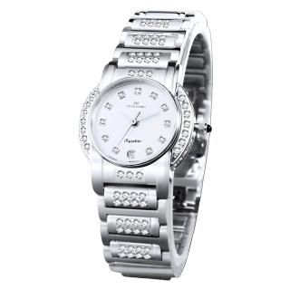 【ROSDENTON 勞斯丹頓】公司貨R1 藝術之家 晶鑽時尚腕錶-白/銀-女錶-錶徑25mm(2831LBB-W1)