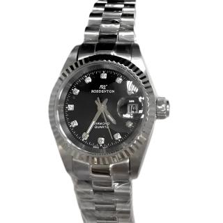 【ROSDENTON 勞斯丹頓】公司貨R1 經典真鑽 鋼帶腕錶-女錶-錶徑25mm(6062LS-2D)