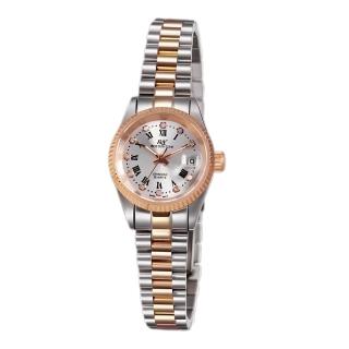 【ROSDENTON 勞斯丹頓】公司貨R1 羅馬之戀 半金色真鑽石英錶-女錶-錶徑25mm(6112LT-3F)