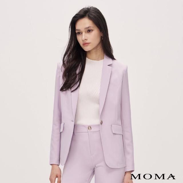 【MOMA】淡紫修身單釦西裝外套(淺紫)
