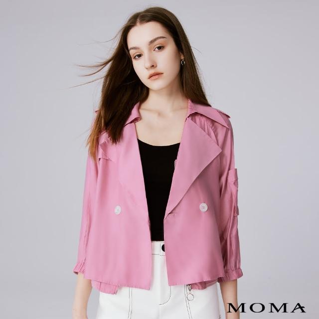 【MOMA】酷甜假兩件機能外套(粉色)