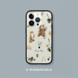 【RHINOSHIELD 犀牛盾】iPhone X/Xs/XR/Xs Max系列 Mod NX手機殼/涼丰系列-橄欖與動物們(涼丰)