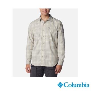 【Columbia 哥倫比亞 官方旗艦】男款-Silver Ridge超防曬UPF50快排長袖襯衫-灰格子色(UAE35990GH/IS)