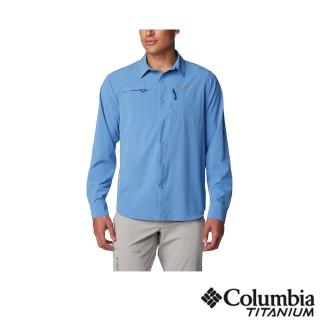 【Columbia 哥倫比亞】男款-鈦 Summit Valley超防曬UPF50快排長袖襯衫-藍色(UAE51640BL/IS)