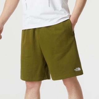 【The North Face】短褲 男款 運動褲 M SMALL LOGO FT SHORTS 綠 NF0A88GDPIB