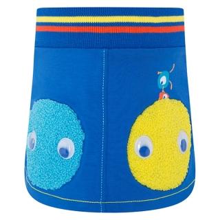 【tuc tuc】女童 藍底立體毛球短裙 12M-6A MI7397(tuctuc baby 下身)
