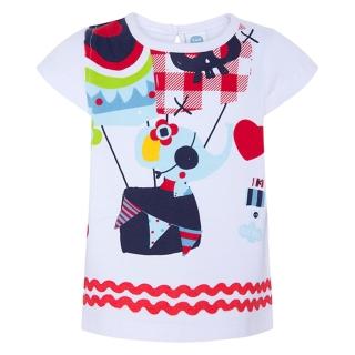 【tuc tuc】女童 白彩熱氣球印花上衣 12M-6A MJ454519(tuctuc baby T恤)