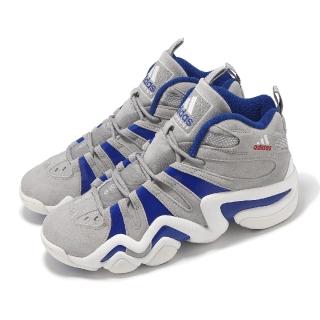 【adidas 愛迪達】籃球鞋 Crazy 8 男鞋 灰 藍 Dodgers 高筒 緩衝 Kobe 運動鞋 愛迪達(IG3737)