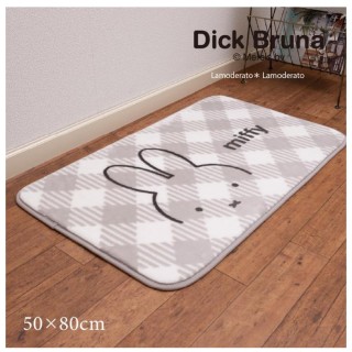 【日本SENKO】MIFFY 米飛兔 卡通地毯 廚房地墊 地毯(50X80CM 平行輸入)