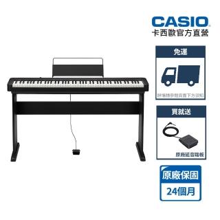 【CASIO 卡西歐】原廠直營數位鋼琴 CDP-S110BK-11C(黑色含琴架)