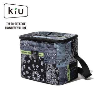 【KIU】日本 原廠貨 中性 15L 600D SOFT 包溫保冷袋 露營/生活/旅行/戶外 拼湊頭巾(K243-228)