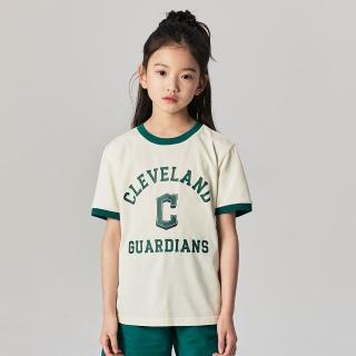 【MLB】童裝 短袖T恤 Varsity系列 克里夫蘭守護者隊(7ATSV0443-45NBL)