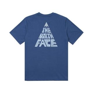 【The North Face】TNF 短袖上衣 吸濕排汗 M CLIMB MOUNTAIN SS TEE - AP 男 藍(NF0A88GUHDC)