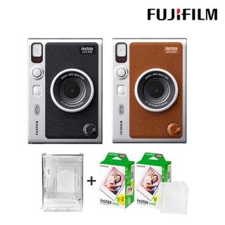 【FUJIFILM 富士】Instax Mini EVO 混合式數位拍立得相機 原廠公司貨(水晶殼空白底片40張...超值組)