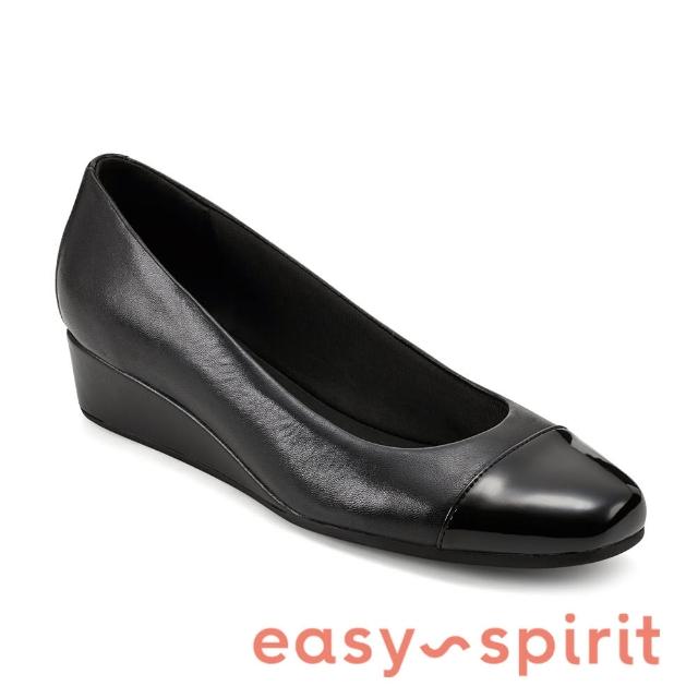 【Easy Spirit】seGRACEY 百搭素面楔型娃娃鞋(黑色)