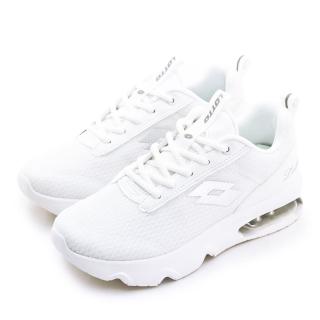 【LOTTO】女 緩震氣墊慢跑鞋 ARIA LITE系列 白色學生鞋(白銀 9069)