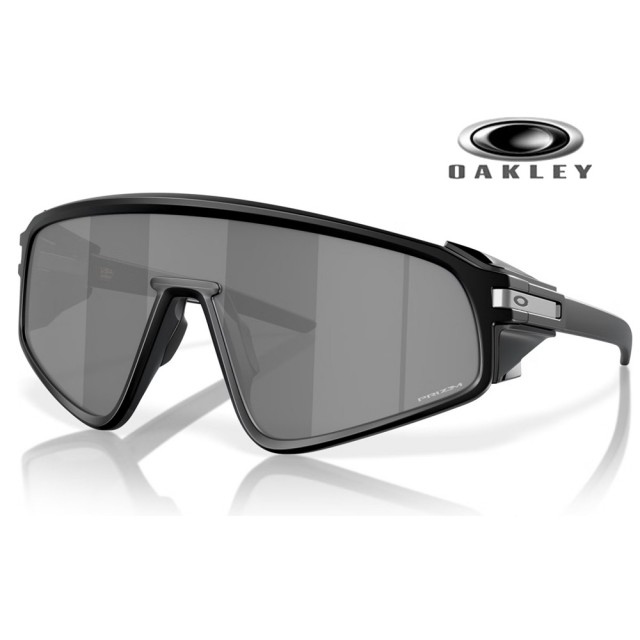 【Oakley】奧克利 Latch panel 時尚輕包覆太陽眼鏡 OO9404 01 霧黑框Prizm深灰水銀鍍膜 公司貨