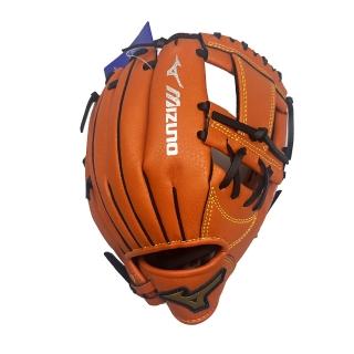 【MIZUNO 美津濃】少年用棒球手套約10.5吋工字檔橘X黑(1AJGY14700 51)