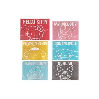 【小禮堂】Sanrio 三麗鷗 毛巾布腳踏墊 60x45cm - 大臉線條款 Kitty 酷洛米 美樂蒂(平輸品)