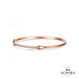 【蘇菲亞珠寶】18K玫瑰金 艾蘿拉 鑽石手環