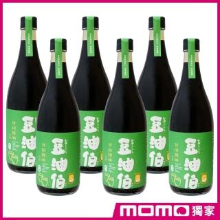 【豆油伯xmomo獨家】甘田薄鹽醬油增量升級版6瓶組(680mlx6)
