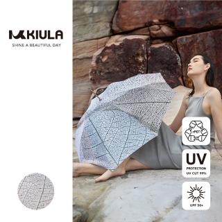 【大振豐】KIULA 琉金新古典 環保棉麻雙層自動直傘(抗UV 晴雨兩用 環保傘)