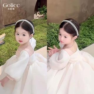 【Golicc】可愛小公主氣質珍珠頭箍(髮飾 頭飾 女孩 珍珠 髮箍 禮物 618 年中慶)