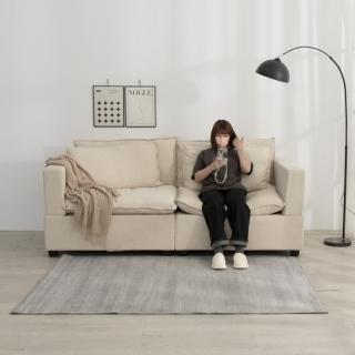 【IDEA】皮諾加深雙靠枕舒適雙人沙發/布沙發