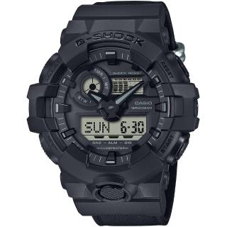【CASIO 卡西歐】G-SHOCK Cordura尼龍錶帶 街頭潮流雙顯手錶- 畢業 禮物(GA-700BCE-1A)