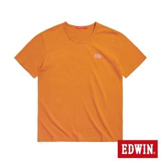 【EDWIN】男裝 人氣復刻款 經典小紅標徽章短袖T恤(土黃色)
