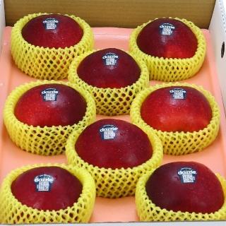 【愛蜜果】紐西蘭Dazzle蘋果8顆禮盒x1盒(約2.4公斤/盒_炫光/炫麗/閃耀_PG級)