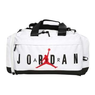 【NIKE 耐吉】JORDAN S 行李包 - 側背包 裝備袋 手提包 白 紅(JD2423006AD-002)