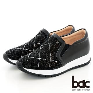 【bac】透氣沖孔排鑽休閒鞋(黑色)