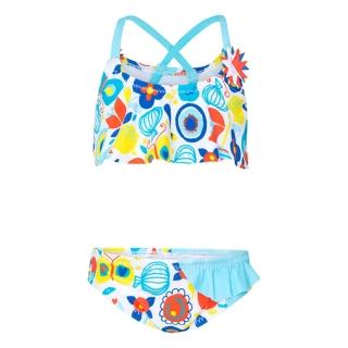 【tuc tuc】女童 白藍彩花兩截式泳衣12M-6A MI8414(tuctuc baby 海灘系列)