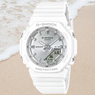 【CASIO 卡西歐】G-SHOCK WOMEN 農家橡樹 夏日氛圍 八角雙顯腕錶 禮物推薦 畢業禮物(GMA-P2100VA-7A)