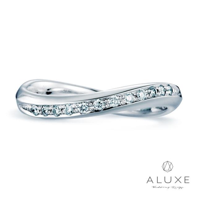 【ALUXE 亞立詩】18K金 鑽石戒指 心動弧形 RW0142