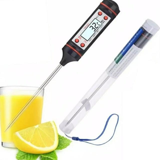 【Ainmax 艾買氏】料理專業級 食品溫度計 探針式溫度計 筆式溫度計 輕鬆掌握食物溫度(電子溫度計-探針)