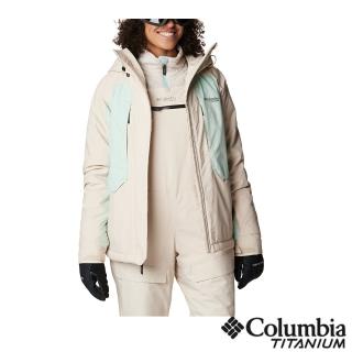 【Columbia 哥倫比亞 官方旗艦】女款-Highland SummitOmni-Tech防水金鋁點極暖連帽外套-卡其(UWR50230KI/
