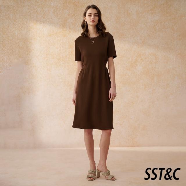 【SST&C 新品９折】木褐針織長洋裝8562402002