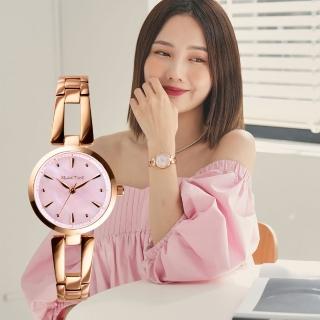 【Relax Time】小資微甜錶款 粉紅貝殼x玫瑰金 RT-71-8