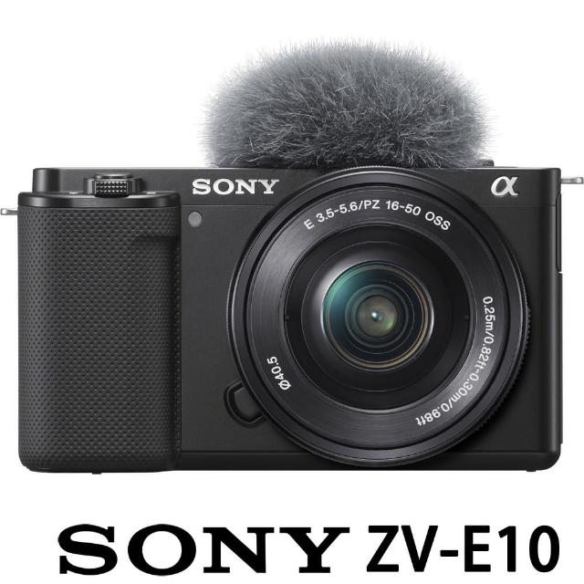 【SONY 索尼】ZV-E10L / ZV-E10 KIT 附 16-50mm 鏡頭組(公司貨 APS-C無反微單眼相機 4K 翻轉螢幕)
