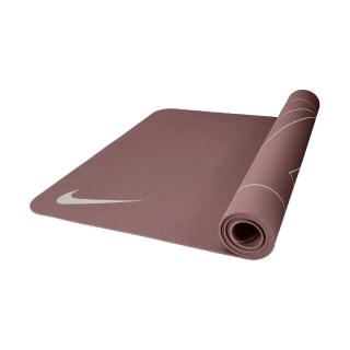【NIKE 耐吉】瑜珈墊 Reversible 紅 灰 雙面設計 止滑 輕巧 4mm 訓練(N100751720-1OS)