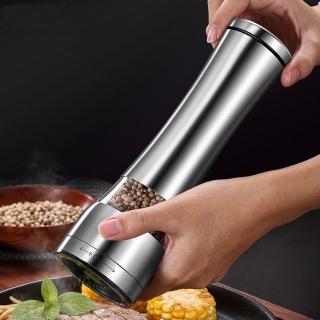 【PUSH!】餐廚用品不鏽鋼陶瓷芯胡椒粒研磨器花椒研磨瓶調味瓶(調料研磨器D128)