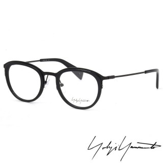【Y-3 山本耀司】Yohji Yamamoto時尚金屬復古圓框光學眼鏡(黑-YY1023-613)