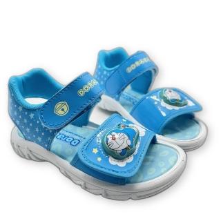 【Doraemon 哆啦A夢】台灣製哆啦A夢電燈涼鞋(卡通童鞋 童鞋 中大童)