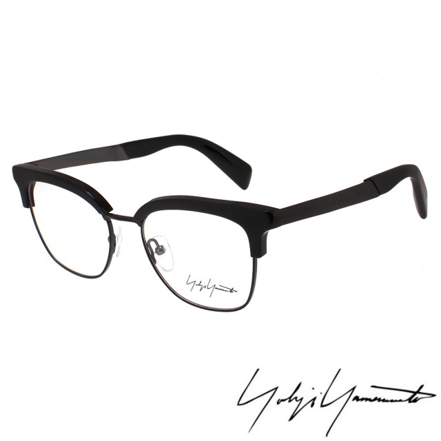 【Y-3 山本耀司】Yohji Yamamoto山本耀司立體方框造型光學眼鏡(黑-YY3011-002)