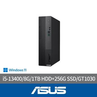 【ASUS 華碩】i5 GT1030十核電腦(i5-13400/8G/1T+256G/GT1030/W11/H-S500SE-513400004W)