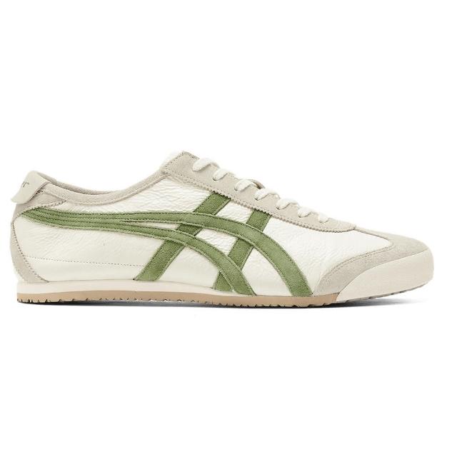 【Onitsuka Tiger】Onitsuka Tiger鬼塚虎-綠色線條米白底MEXICO 66 